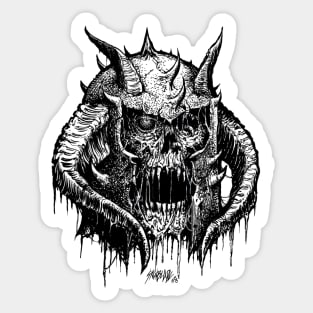 Zombie Warrior Sticker